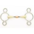 Paardenwinkel.be happy mouth 3 ring pessoa double jointed mouth copper roller so2521